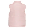 Gem Look Girls' Puffer Vest - Dusty Pink