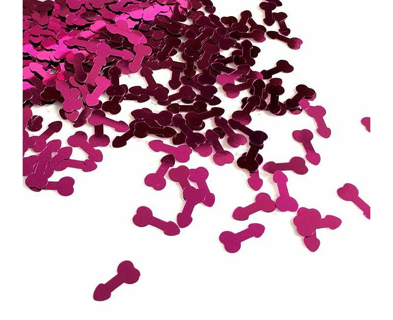 Assorted Colours: Confetti Penis Hens Night Party Willy Bachelorette Decoration - Pink