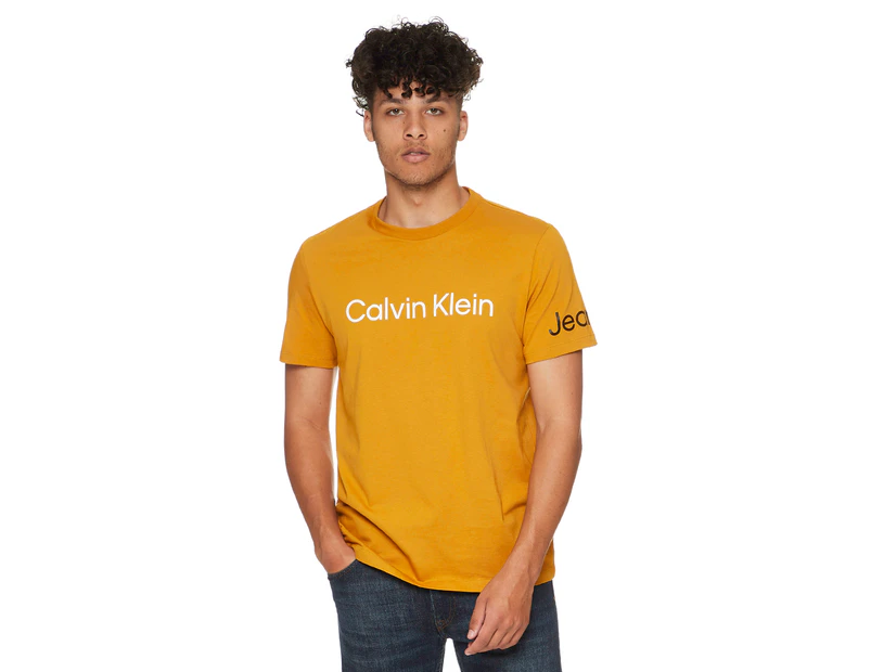 Calvin Klein Kids Boys Institution T Shirt Crew Neck Tee Top Short Sleeve  Winter
