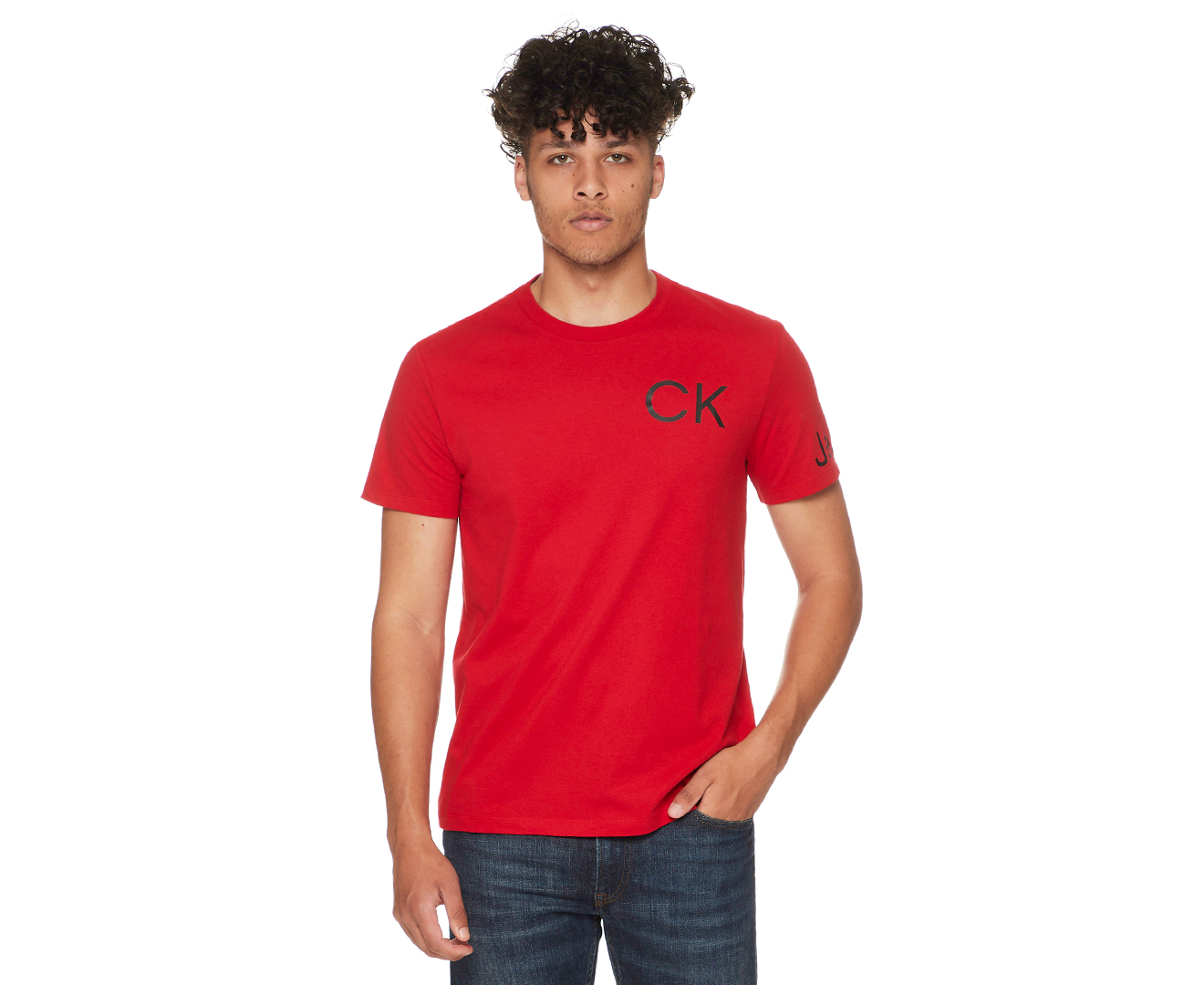 Calvin Klein Men's Short Sleeve Casual Pocket Logo Monogram T-Shirt 