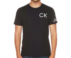 Calvin Klein Jeans Men's Short Sleeve Hero Logo Crewneck Tee / T-Shirt / Tshirt - Black