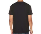 Calvin Klein Jeans Men's Short Sleeve Outline Logo V-Neck Tee / T-Shirt / Tshirt - Black