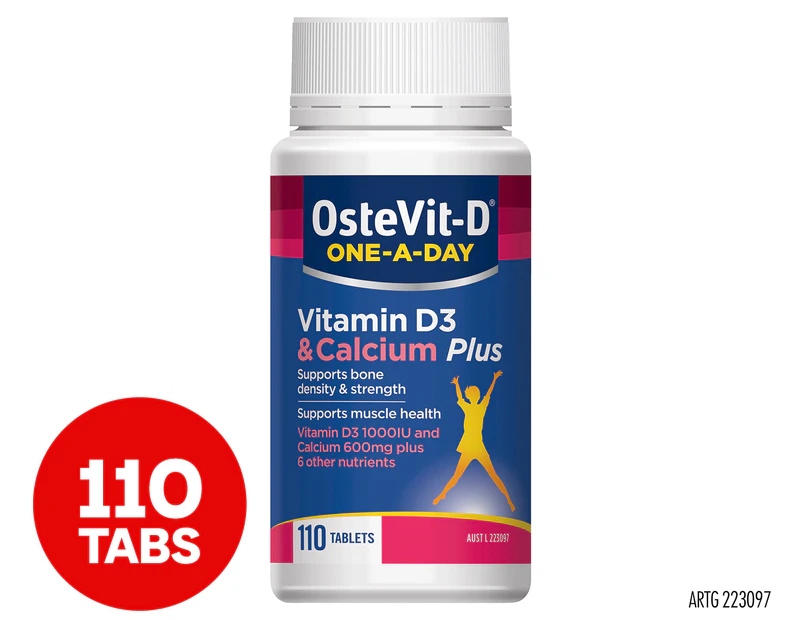 OsteVit-D One-A-Day Vitamin D3 & Calcium Plus 110 Tabs