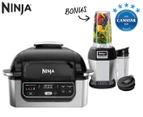 Ninja Foodi Airgrill 4-in-1 Indoor Grill / Air Fryer AG301 + BONUS Nutri Ninja 900W Pro Blender