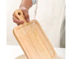 SOGA 35cm Rectangle Premium Wooden Oak  Food Serving Tray Charcuterie Board Paddle Home Decor