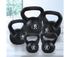 Everfit 22kg Kettlebell Set Weight Lifting Kettlebells Bench Dumbbells Gym Home