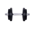 Everfit 20kg Dumbbell Set Weight Plates Dumbbells Lifting Bench