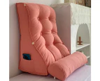 SOGA 2X 60cm Peach Triangular Wedge Lumbar Pillow Headboard Backrest Sofa Bed Cushion Home Decor