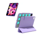 Ymall Slim Smart Magnetic Stand Protective Cover Cases for iPad Mini6/10.2/Air4/Pro11-Purple
