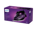 Philips DST5030-80 Steam Corded Iron Black/Purple Clothes/Garments 2400W