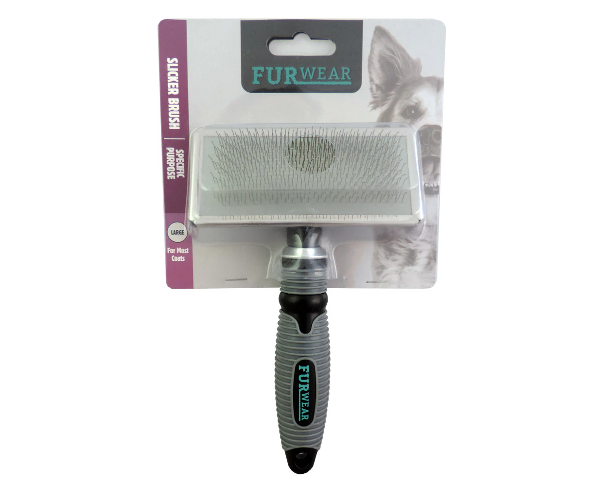 Furwear Slicker Brush For Pets/Dogs Most Coat Types Deshedding/Grooming Large GR