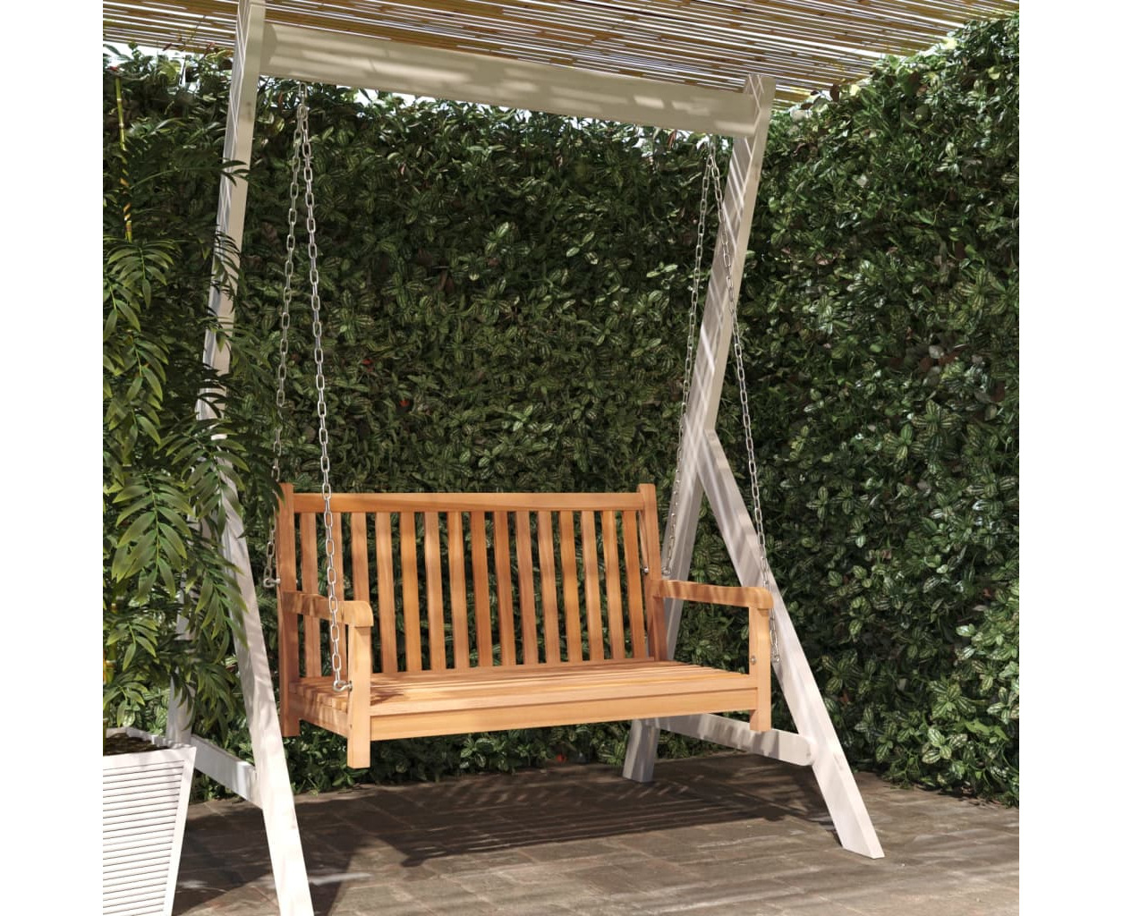 teak porch swing with stand