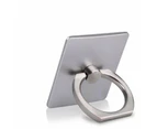 360 Degree universal phone tablet GPS ring finger holder stand car mount - Silver