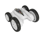 RC Car 360°Rotating Double-sided Driving 4WD Remote Control Toy Gift for Kids White