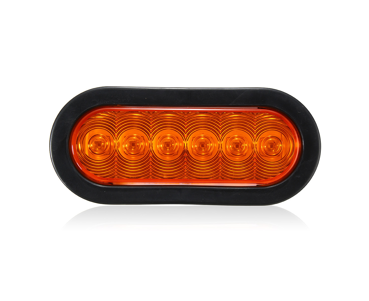 6 pieces 12V hamburger universal LED rear tail marker lights lamps for truck trailer chassis van 