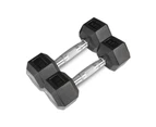 CORTEX 56kg Hex Fixed Dumbbell Set (4, 6, 8, 10kg Pairs)