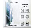 ZUSLAB Galaxy S22 Ultra Screen Protector Tempered Glass 9H Hardness for Samsung - Black