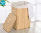 Ortega Home 72L Rectangular Folding Bamboo Laundry Hamper - Natural