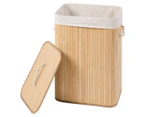 Ortega Home 72L Rectangular Folding Bamboo Laundry Hamper - Natural