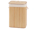 Ortega Home 72L Rectangular Folding Bamboo Laundry Hamper - Natural