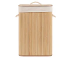 Ortega Home 72L Rectangular Folding Bamboo Laundry Hamper - Natural