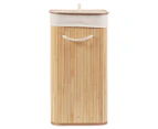 Ortega Home 72L Rectangular Folding Bamboo Laundry Hamper - Natural