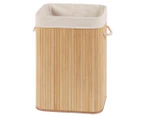 Ortega Home 72L Rectangular Folding Bamboo Laundry Hamper - Natural