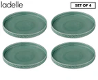 Set of 4 Ladelle Heath Tapas Plates - Jade