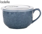 Ladelle 600mL Oxley Petal Microwave Mug - Dephinium Blue