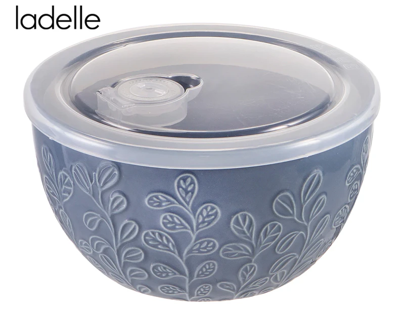 Ladelle 800mL Oxley Petal Microwave Food Bowl - Dephinium Blue
