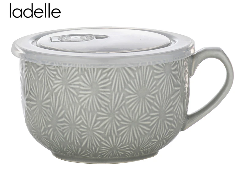 Ladelle 600mL Oxley Flower Microwave Mug - Oyster