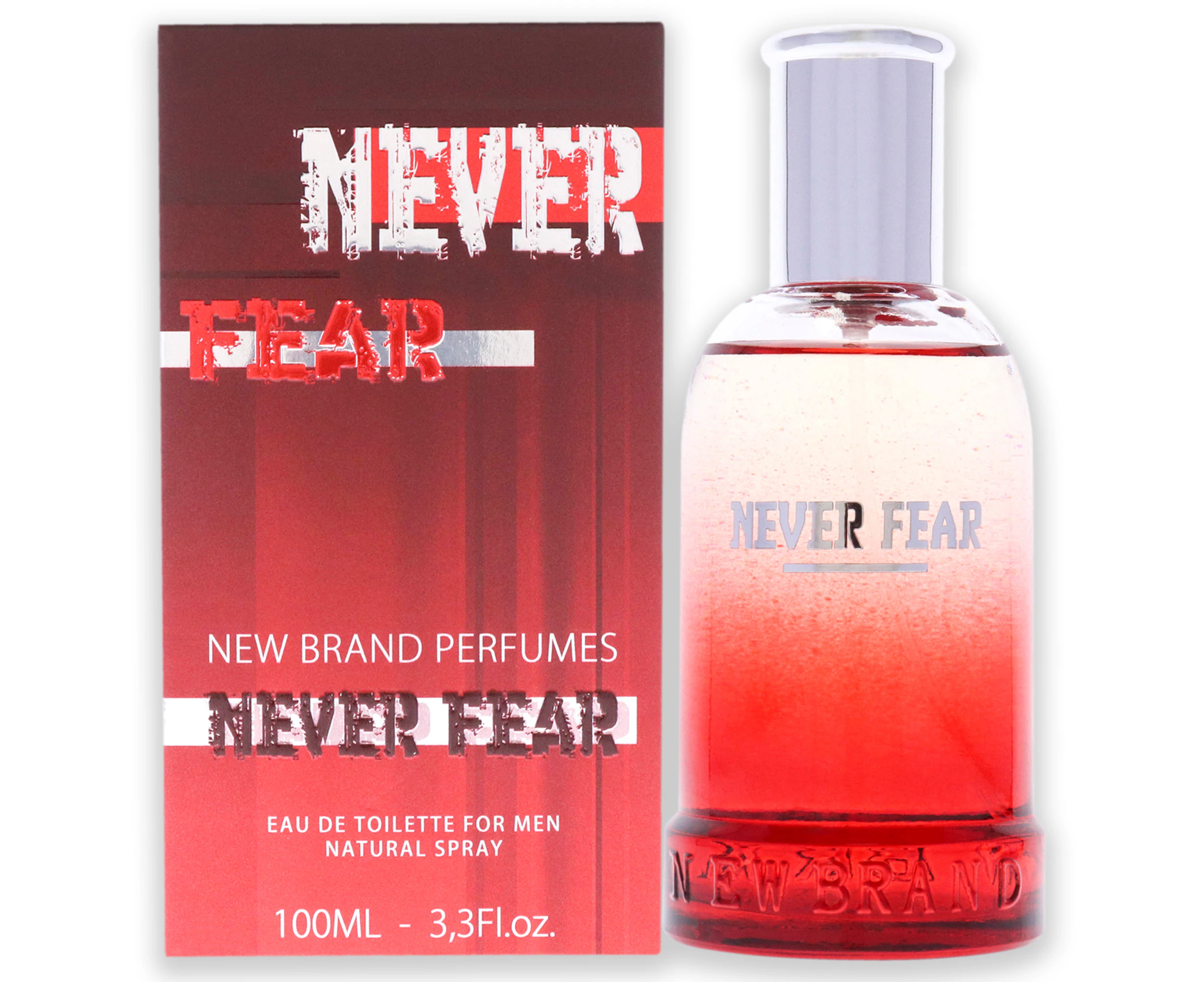 Never Fear by New Brand for Men - 3.3 oz EDT Spray