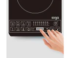 SOGA Dual Burners Cooktop Stove With 20cm and 26cm Induction Frying Pan Skillet