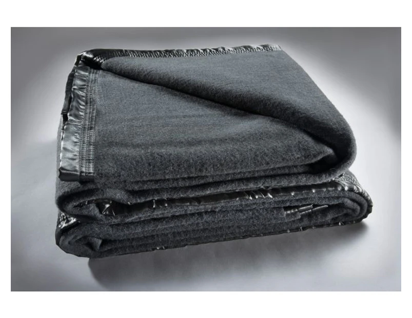 Bianca Australian Wool Blanket 480GSM - Charcoal
