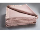 Bianca Australian Wool Blanket 480GSM - Dusty Pink