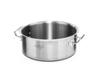 SOGA Dual Burners Cooktop Stove, 17L Stainless Steel Stockpot 28cm and 30cm Induction Fry Pan