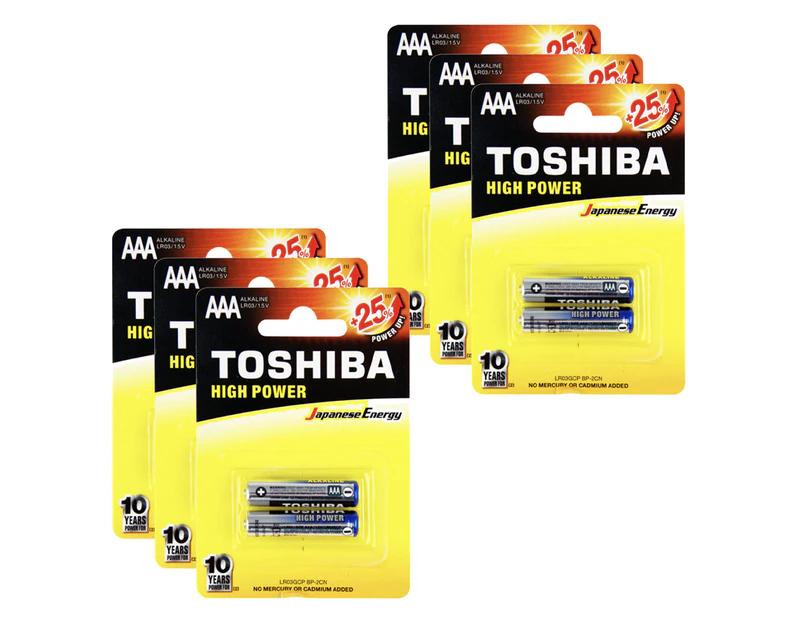 12x Toshiba Alkaline AAA Battery for Camera/MP3/Remote/CD Player/Toy/Electronics