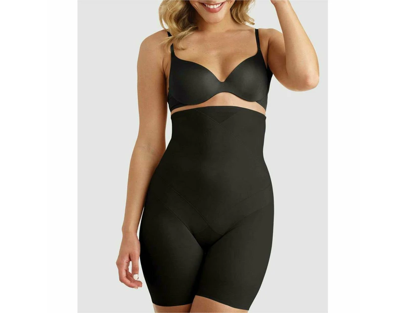 Miraclesuit Shapewear Tummy Tuck High-Waist Thigh Slimmer in Black