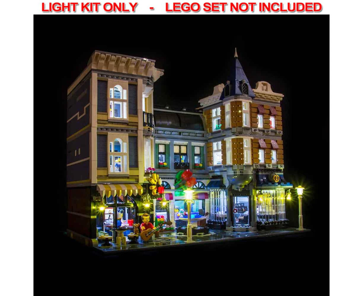 Light My Bricks USB LED Lighting Kit For Lego Assembly Square No.10255 12y+