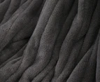 Daniel Brighton 160x120cm Coral Fleece Heated Throw - Grey