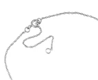 Minali Kids' Ribbon Necklace & Earrings Set - Silver