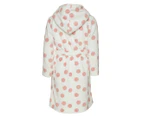 Gem Look Youth Girls' Bunny Dressing Gown - Pink Spots