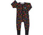 Unisex Baby & Toddler Bonds Baby 2-Way Zip Wondersuit Coverall Black Get Together Cotton/Elastane - Black - Get Together