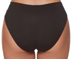 Ambra Women's Smooth Lines Bikini Briefs 2-Pack - Black