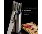 Universal Steel Knife Holder Knife Block Storage Rack Kitchen Stand Tool