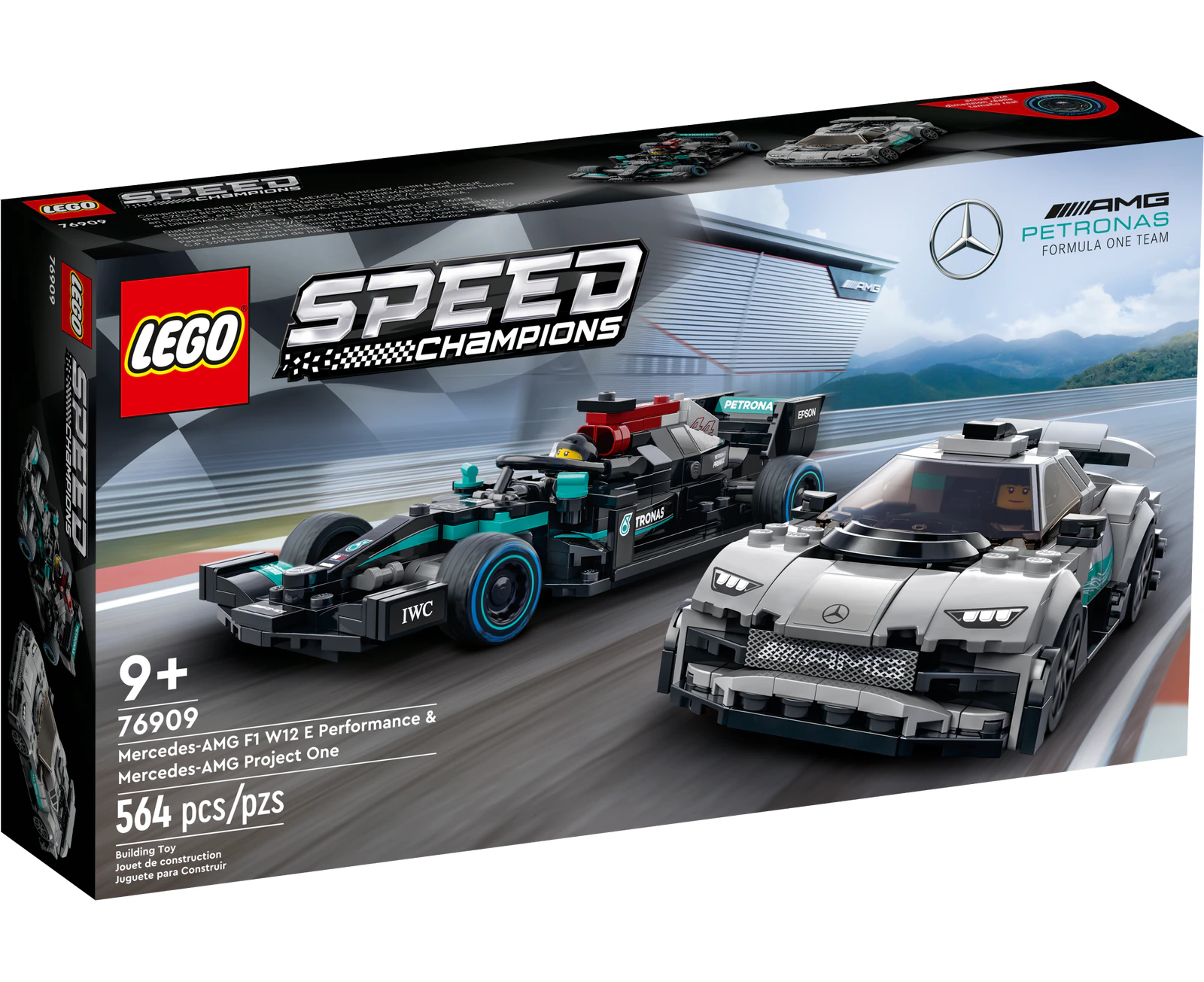 LEGO® Speed Champions 76909 Mercedes-AMG F1 W12 E Performance & Mercedes-AMG Project One