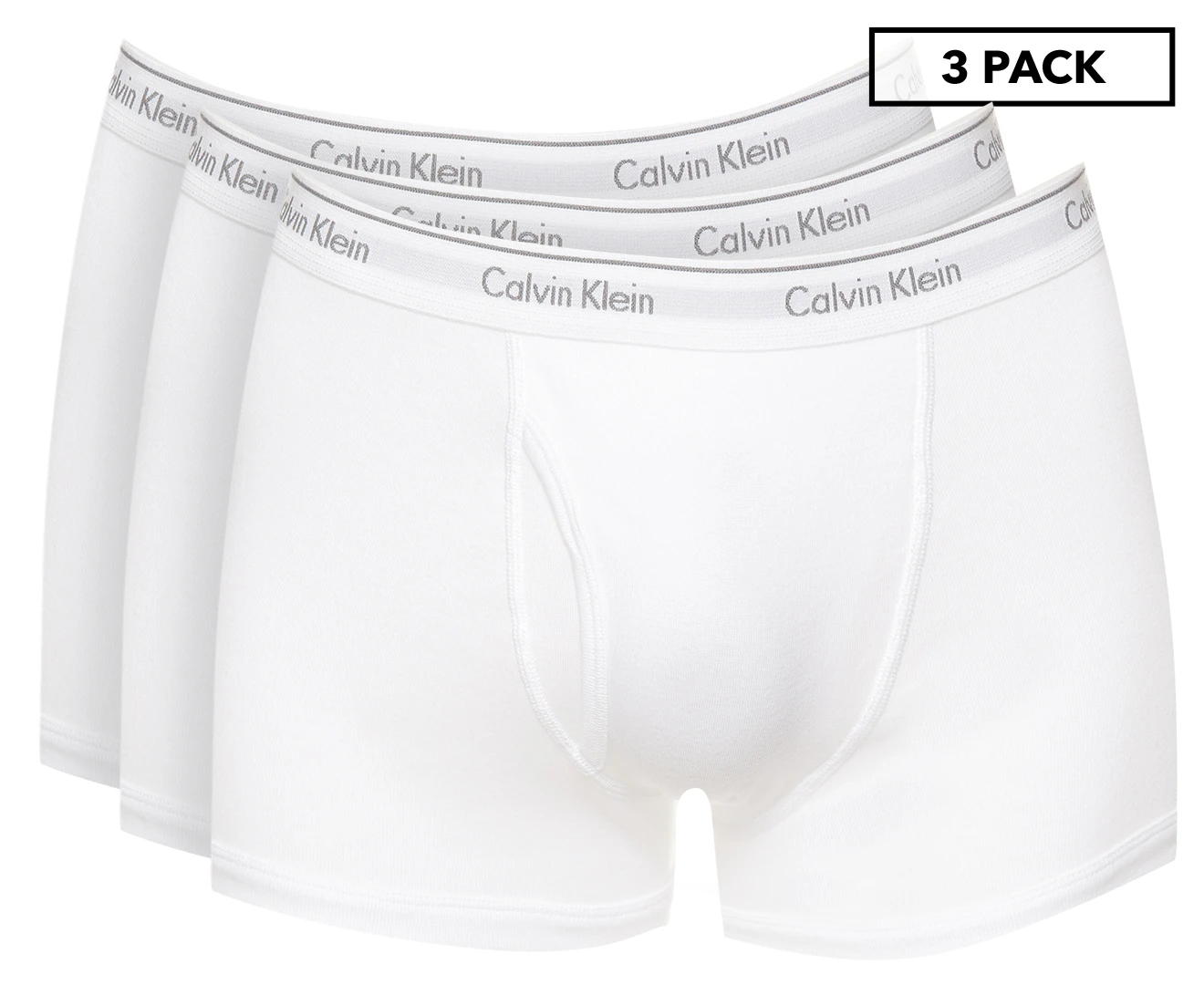 Calvin Klein Women's Motive Cotton Boyshorts 3-Pack - Black/White/Grey