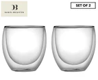 Set of 2 Daniel Brighton 250mL Latte Double Wall Glasses