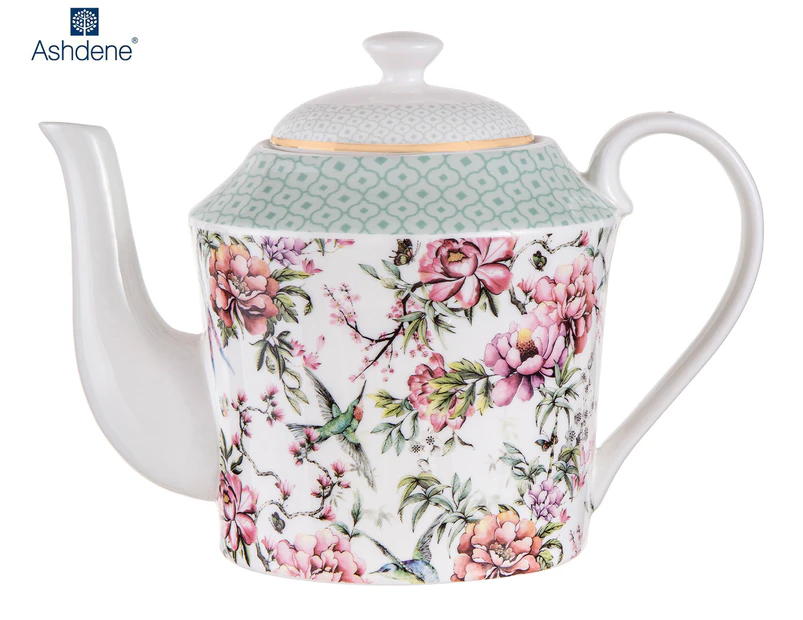 Ashdene 600mL Chinoiserie Infuser Teapot - White