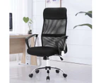 Office Chair Ergonomic Mesh Gaming Chair Height Adjustable Executive Boardroom Swivel Armchair Black
